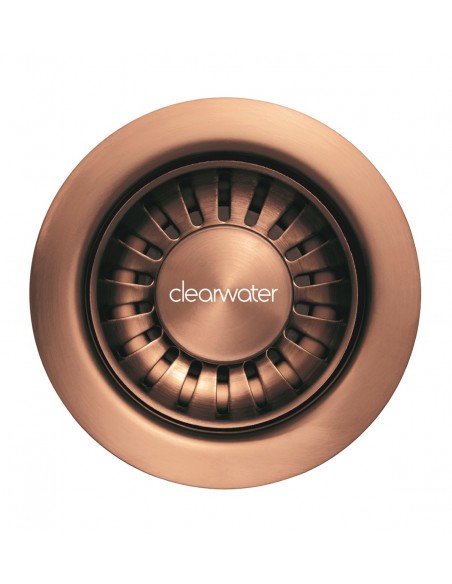 90mm Waste Regency Copper Plug Clearwater Kitchen Sink + Overflow   W90RC / W90ORC