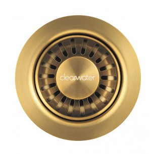 Clearwater 90mm Artisan Brass Waste Artisan Sink Strainer Plug Overflow W90AB or W90OAB