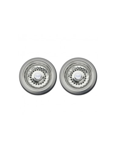 90mm Shaws Waste X2 Ceramic Kitchen Sinks CHROME Gold Nickel Bronze