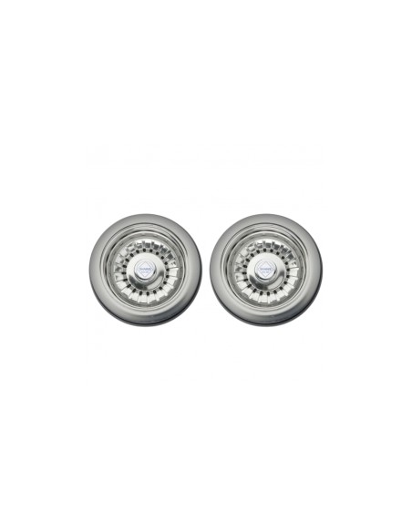 90mm Shaws Waste X2 Ceramic Kitchen Sinks CHROME Gold Nickel Bronze