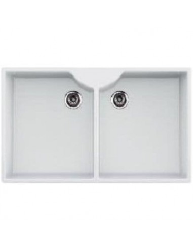 Thomas Denby Heritage 900mm Butler Kitchen Sink White Ceramic 2.0 Bowl HER900