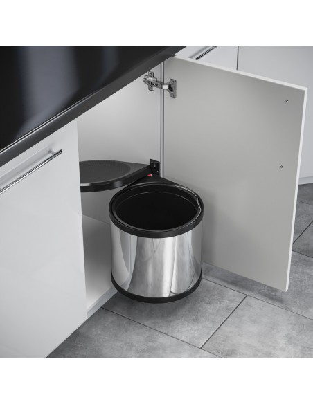 Swing Mono Hailo Bin Kitchen Waste 12L Auto Lid Opener Stainless Steel 50212032