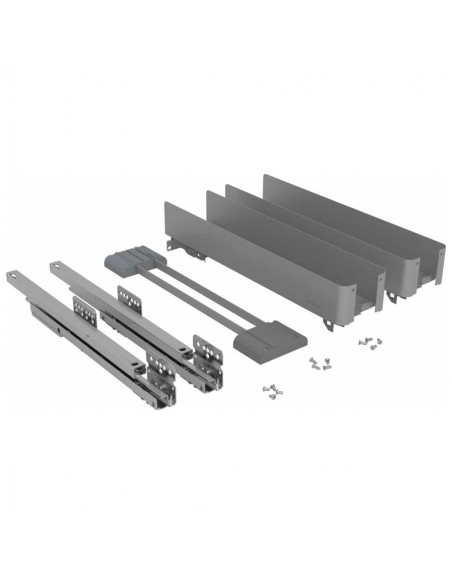 400mm Kessebohmer K-Line Pull-Out Kitchen Base Silver Double Storage  KBP400KLS