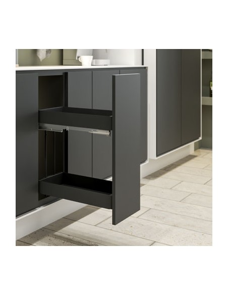 400mm Kessebohmer K-Line Base Pull-Out Anthracite Soft Closing KBP400KLA
