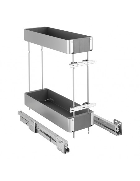 400mm Kessebohmer K-Line Base Pull-Out Anthracite Soft Closing KBP400KLA