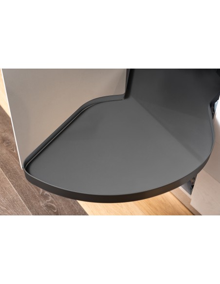 400mm Kessebohmer Moveboard Corner Kitchen Storage Anthracite Swing