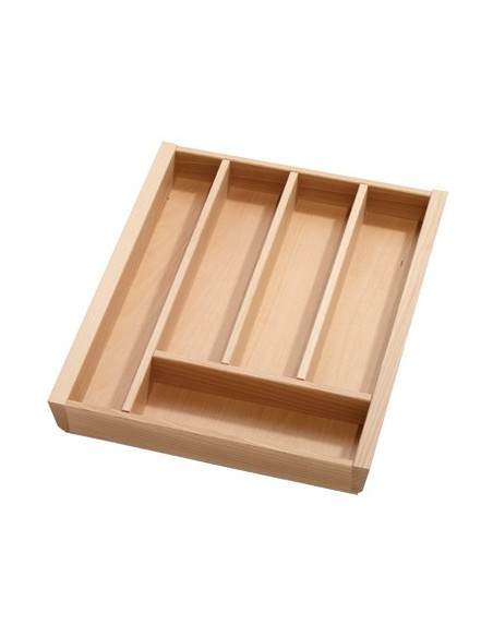 450mm Beech Cutlery Tray Kitchen Drawer Insert 424mm Depth Blum BCT450