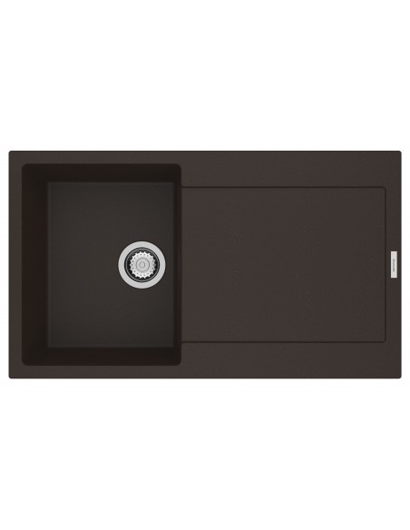 Clearwater Carina Kitchen Sink D100S 1.0 Bowl Quarsil Granite Mocha CARD100SMC
