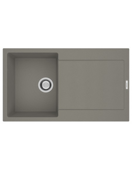 Clearwater Carina D100S Concrete Quarsil Granite Kitchen Sink & Waste CARD100SCO