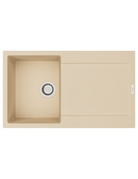 Clearwater Carina D100S Moonstone Quarsil Granite Kitchen Sink & Waste CARD100SMS