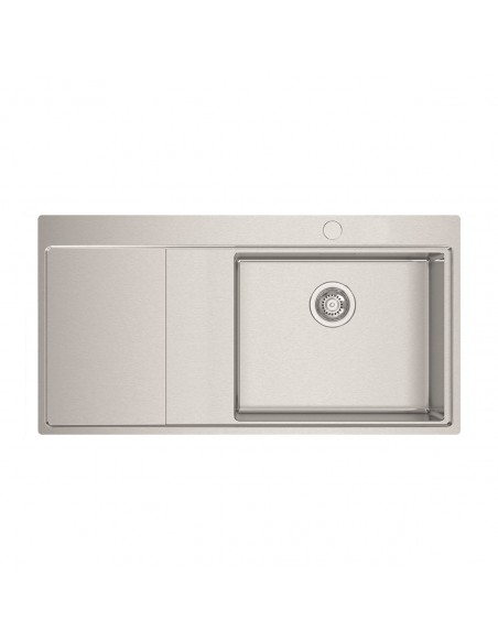 Clearwater Xeron 105 Kitchen Sink Square 1.0 Bowl 1.2 Stainless Steel ML1F143A2