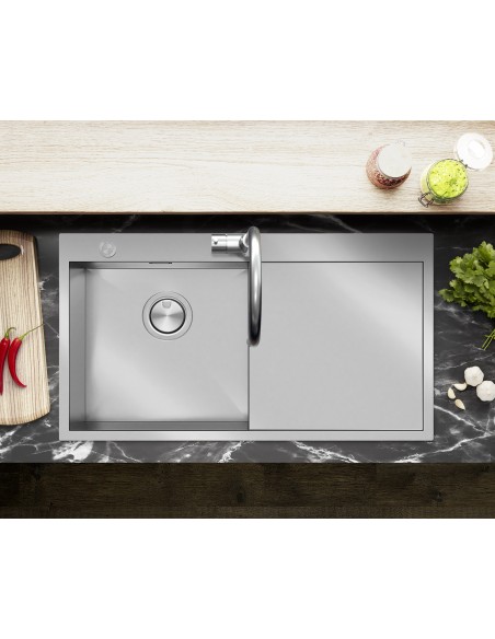 Clearwater Zenith 1.0 Kitchen Sink 1.6mm Stainless Steel Waste ZE100