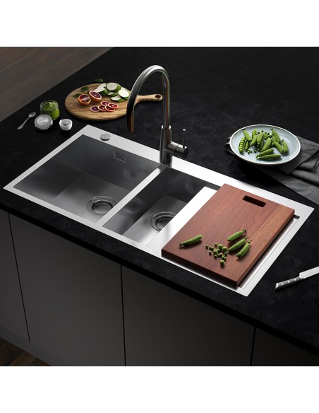 Clearwater Zenith Chopping Board Wood Sink Accessory WBD433