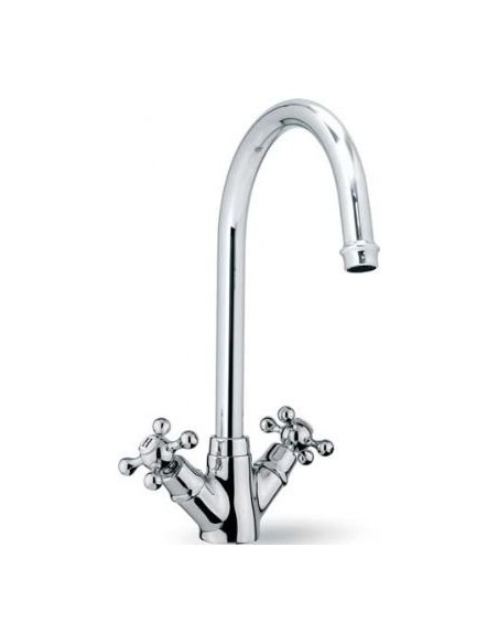 Clearwater Cottage Crosshead Chrome Kitchen Tap WRAS Low Pressure 0.2 COTC