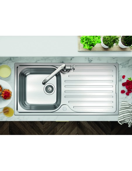 Clearwater Ava Kitchen Sink 1.0 Large Stainless Steel Reversible AV100
