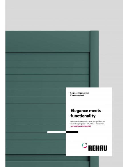 Rehau Tambour Door Bespoke Matt Colours 25mm Slats Kitchen RAUVOLET