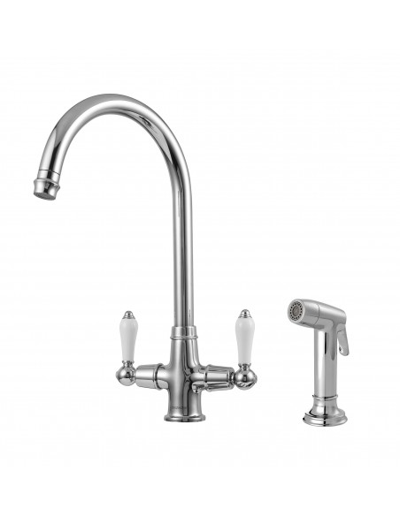 Clearwater Elegance Handspray Chrome Kitchen Tap + Pull Out WRAS ELR20CP