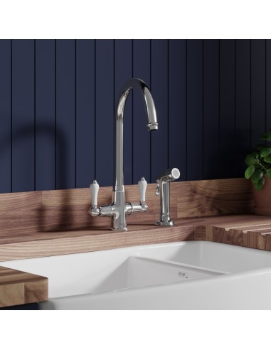 Clearwater Elegance Handspray Chrome Kitchen Tap + Pull Out WRAS ELR20CP