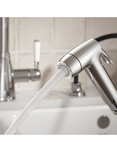 Clearwater Elegance Handspray Chrome Kitchen Tap + Pull Out WRAS ELR20CP