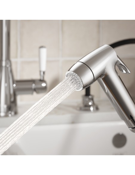 Clearwater Elegance Handspray Chrome Kitchen Tap + Pull Out WRAS ELR20CP
