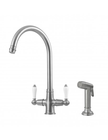 Clearwater Elegance Handspray Brushed Kitchen Tap + Pull Out WRAS ELR20BN