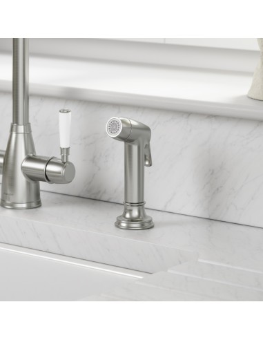 Clearwater Elegance Handspray Brushed Kitchen Tap + Pull Out WRAS ELR20BN