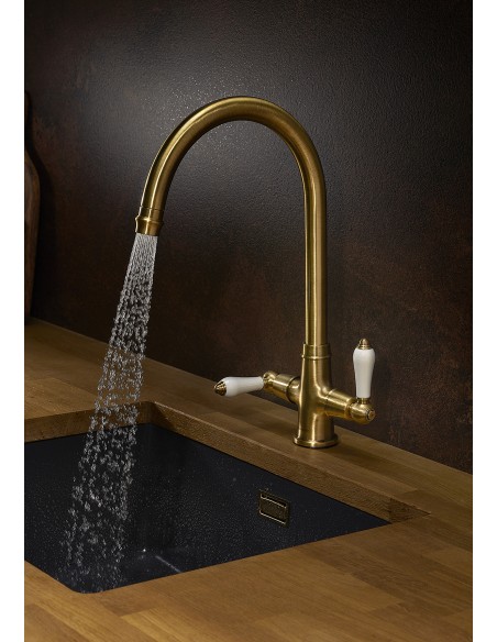 Clearwater Elegance Handspray Bronze Kitchen Tap + Pull Out WRAS ELR20BZ