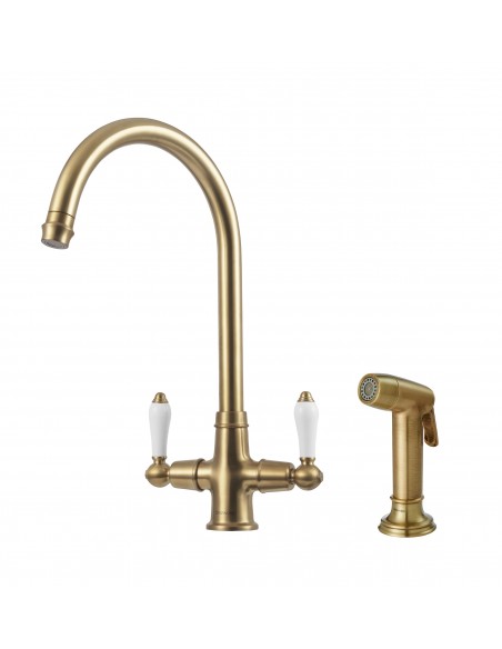Clearwater Elegance Handspray Bronze Kitchen Tap + Pull Out WRAS ELR20BZ