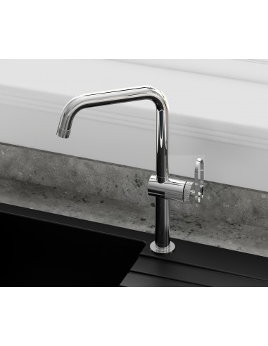 Clearwater Juno Chrome Kitchen Tap Single Lever 360° WRAS Approved JUL10CP