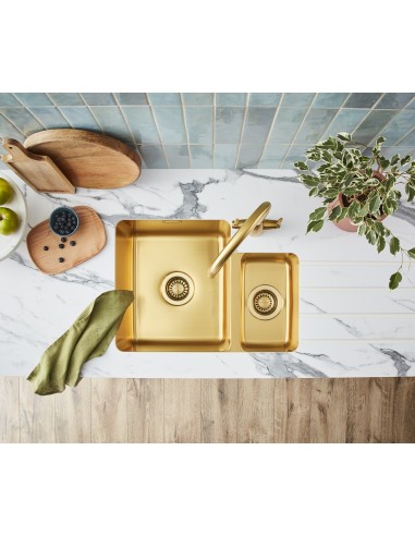 Clearwater Tutti Kitchen Tap Artisan Brass Low...