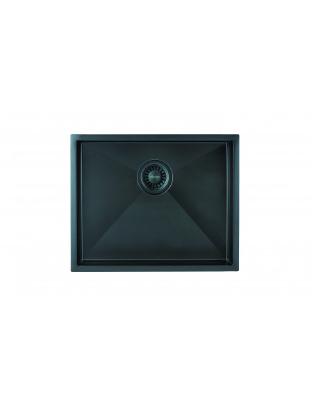 Clearwater Volta VL500BL Black Kitchen Sink Under Or Inset PVD