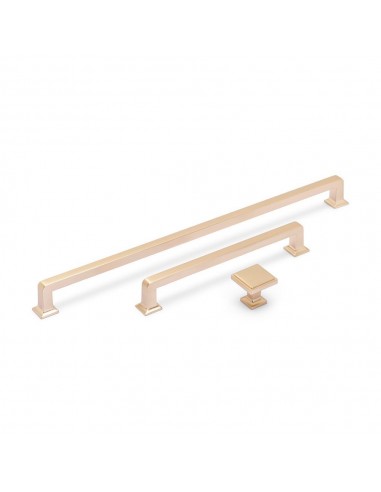 Champagne Gold Square Knob Door Handle Moet 29mm x 29mm FF13400CPG