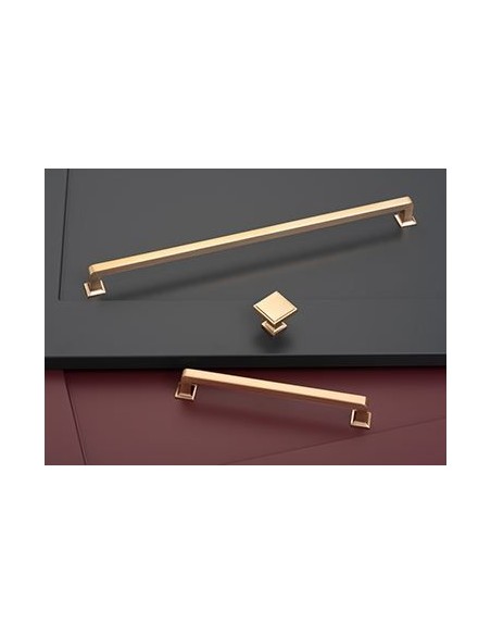 Champagne Gold Square Knob Door Handle Moet 29mm x 29mm FF13400CPG
