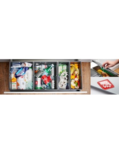 Wesco Bin Container 29L Kitchen Inner Waste Suits Pullboy Dark Orion Grey M8366229-5