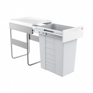 400mm Easy Cargo Bin Waste Kitchen 40L Hinged Door Base Mount 50270520 2