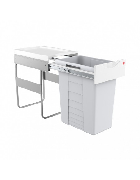 400mm Easy Cargo Bin Waste Kitchen 40L Hinged Door Base Mount 50270520
