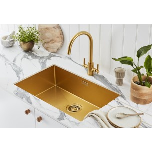 Clearwater Volta VL650DBB Brass Kitchen Sink Undermount Or Inset PVD VL650DBB 2