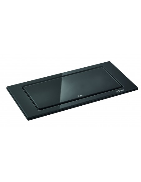 EVOline Backflip Black Glass Gloss Worktop Sockets C USB Charger 1592 7101 9700