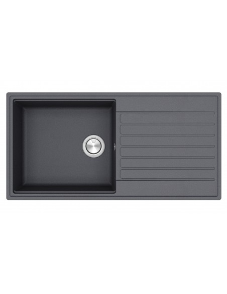 Clearwater Kameo Smart Kitchen Sink Slate 1.0 Granite Quarex 1000x500 KAMD100LSL