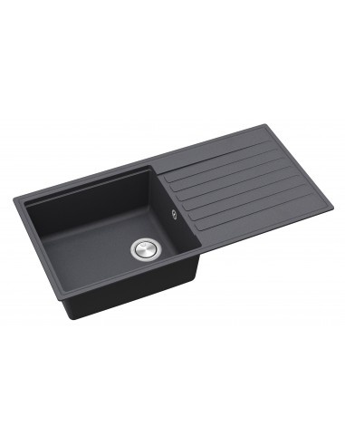 Clearwater Kameo Smart Kitchen Sink Slate 1.0 Granite Quarex 1000x500 KAMD100LSL