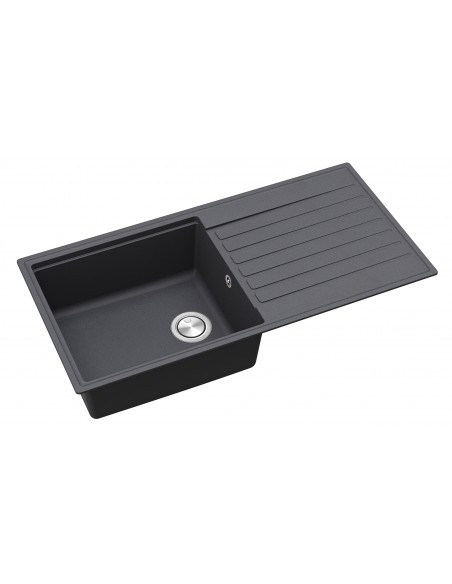 Clearwater Kameo Smart Kitchen Sink Slate 1.0 Granite Quarex 1000x500 KAMD100LSL