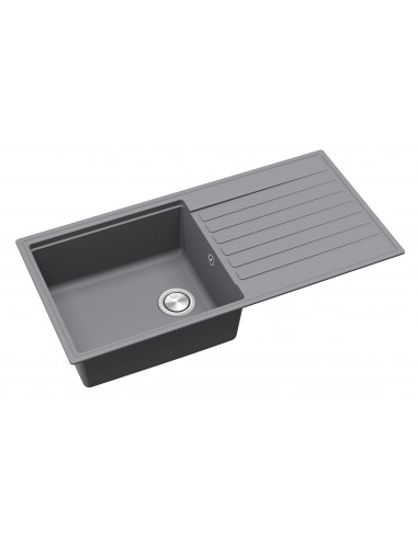 Clearwater Kameo Smart Kitchen Sink Steel 1.0 Granite Quarex 1000x500 KAMD100LST
