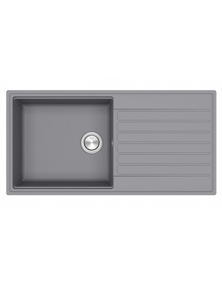 Clearwater Kameo Smart Kitchen Sink Steel 1.0 Granite Quarex 1000x500 KAMD100LST