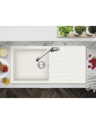 Clearwater Kameo Smart Blizzard Sink 1.0 Kitchen Granite Quarex 1000x500 KAMD100LBL