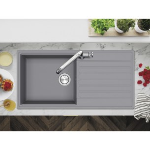 Clearwater Kameo Smart Kitchen Sink Steel 1.0 Granite Quarex 1000x500 KAMD100LST