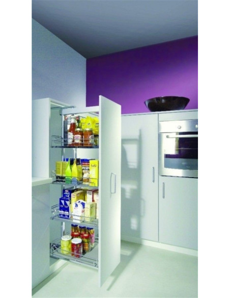 300mm Kessebohmer Studio Larder Arena Pull Out 1200-1600mm Dispensa KSALF300FESC