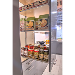 300mm Kessebohmer Studio Larder Arena Pull Out 1200-1600mm Dispensa KSALF300FESC 2