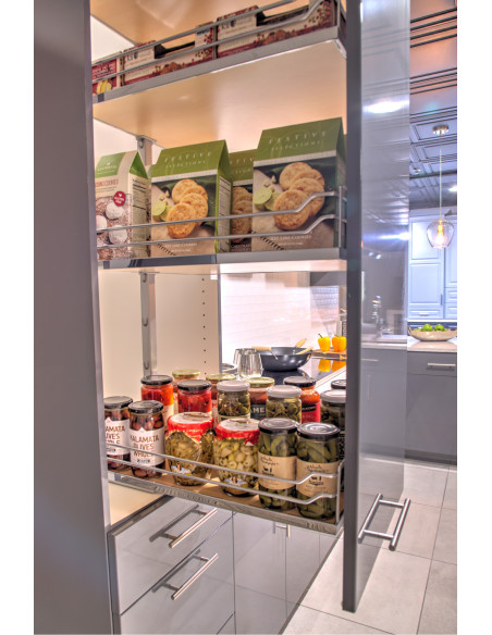 300mm Kessebohmer Studio Larder Arena Pull Out 1200-1600mm Dispensa KSALF300FESC