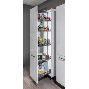 300mm Kessebohmer Studio Larder Kitchen Pull Out Anthracite Dispensa KSSALF300FEA