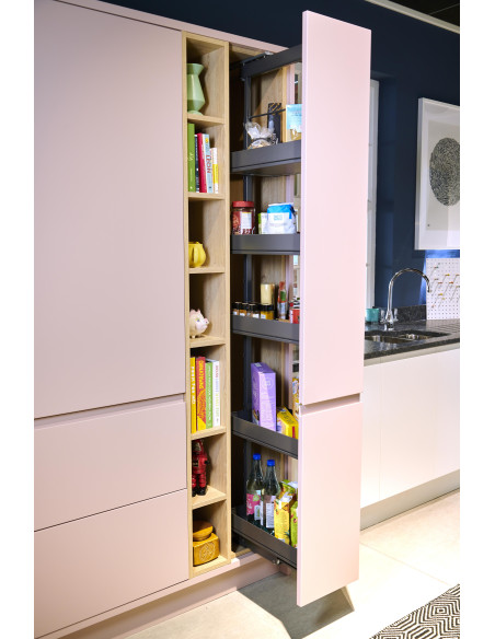 400mm Kessebohmer Pure Larder Kitchen Pull Out Anthracite Dispensa KAPLF400FEA